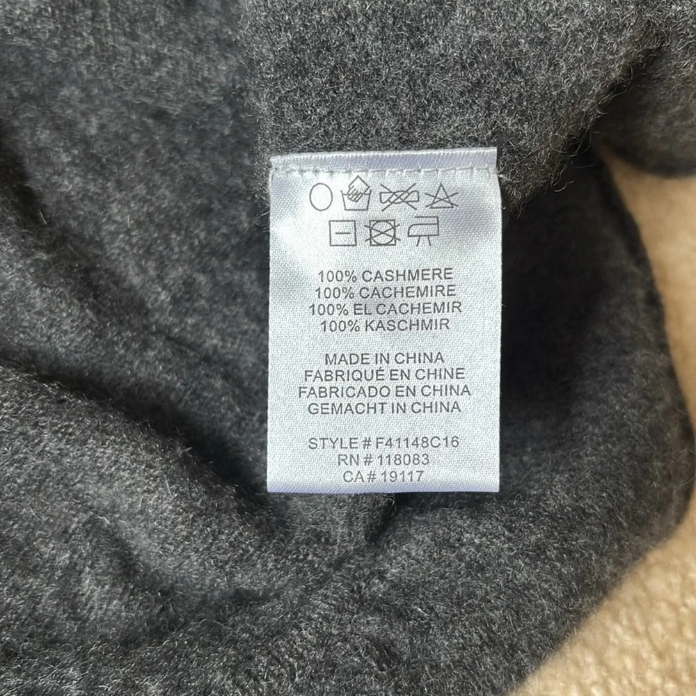 Minnie Rose Cashmere Cropped Oversized Crew